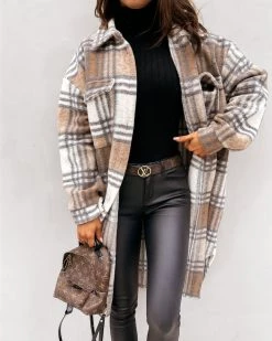 鸿灏 Paint The Town Plaid Jacket