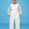 Divanewlook Runway Sequin Jumpsuit New In