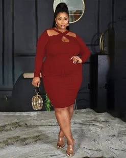 品辉 New In CRISSCROSS KNIT DRESS