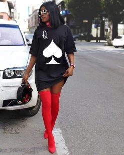 万卓 Sale Queen Of Spades DRESS