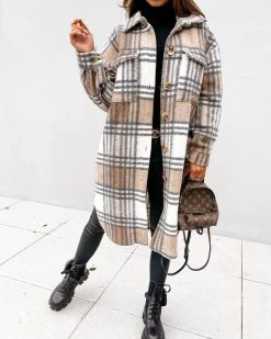 鸿灏 Paint The Town Plaid Jacket