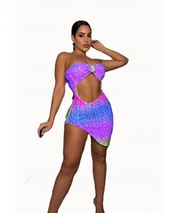 Divanewlook Summer Sequins Dress New In