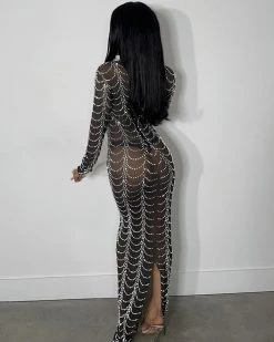 馨衣竹 New In Ileana Sequins Mesh Gown