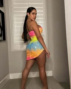 Divanewlook Summer Sequins Dress New In