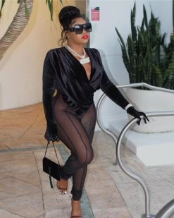 COKU Date Night Sheer Jumpsuit