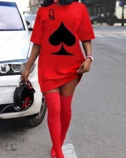 万卓 Sale Queen Of Spades DRESS