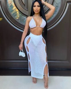 Divanewlook HOLLOW OUT NET SWIMSUIT