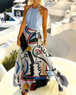 Divanewlook ABSTRACTIONISM PLEATED DRESS New In