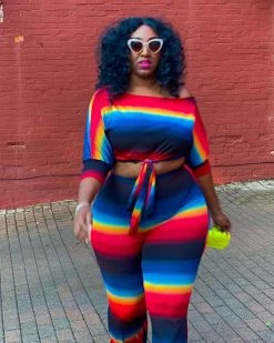 Divanewlook FALL IN LINE PANTS SET