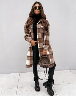 鸿灏 Paint The Town Plaid Jacket