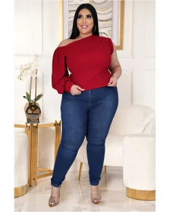 艾丝琳 Sale One Sleeve Top