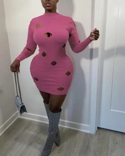 Divanewlook PULLOVER HOLLOW OUT DRESS