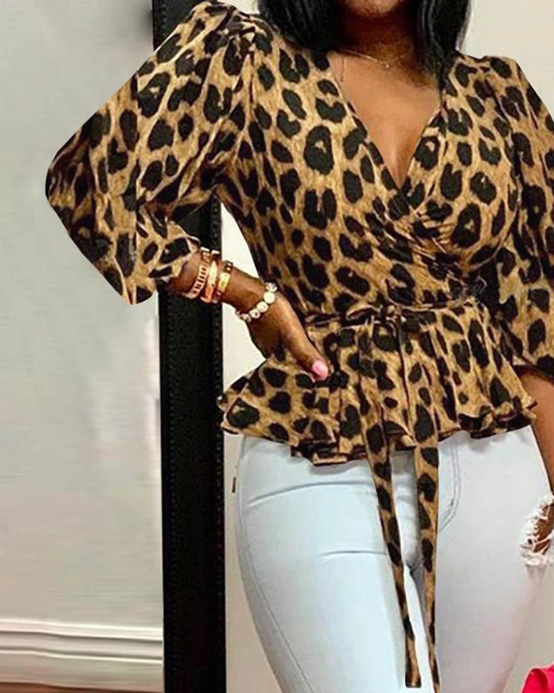 Divanewlook LOOSE LEOPARD PRINT TOP 1 Divanewlook LOOSE LEOPARD PRINT TOP