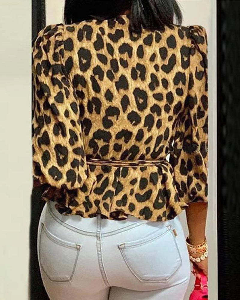 Divanewlook LOOSE LEOPARD PRINT TOP 2 Divanewlook LOOSE LEOPARD PRINT TOP