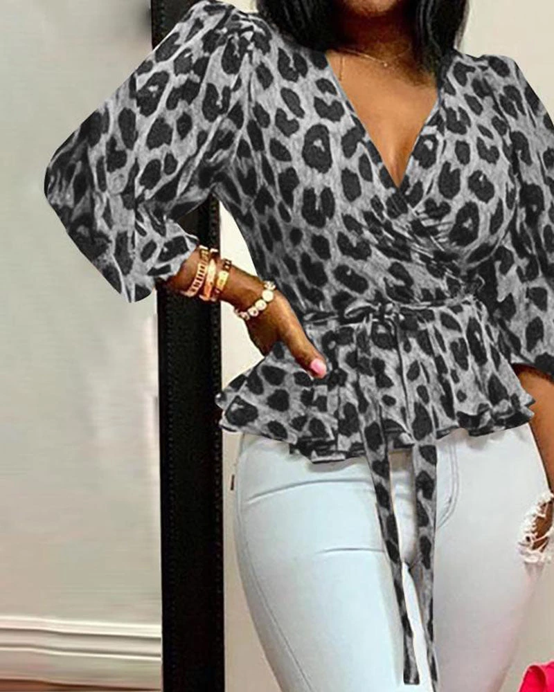 Divanewlook LOOSE LEOPARD PRINT TOP 3 Divanewlook LOOSE LEOPARD PRINT TOP