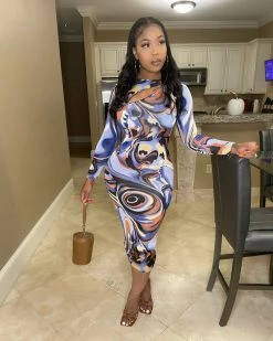 瑞诗韵 Edith Midi Dress New In