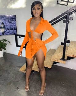 Divanewlook BANDAGE LONG SLEEVE SWIMSUIT