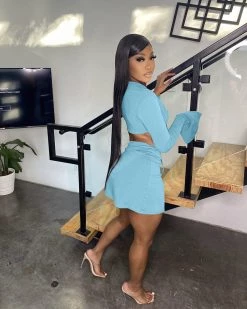 Divanewlook BANDAGE LONG SLEEVE SWIMSUIT