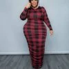Divanewlook PLAID PLEATED DRESS