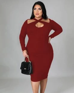 品辉 New In CRISSCROSS KNIT DRESS