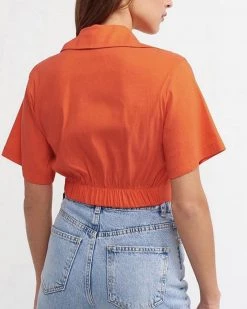 Divanewlook New In LAPEL NAVEL TOP