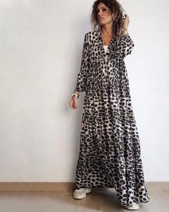 Divanewlook BOHEIMIAN LEOPARD DRESS