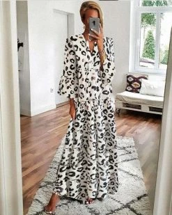 Divanewlook BOHEIMIAN LEOPARD DRESS