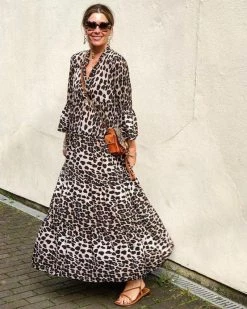 Divanewlook BOHEIMIAN LEOPARD DRESS