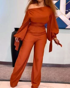 Divanewlook OFF SHOULDER LEISURE JUMPSUIT New In