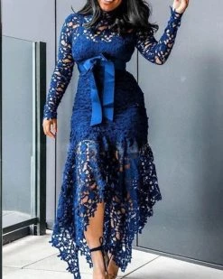 Divanewlook New In LACE HOLLOWED OUT DRESS