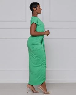 达澜 New In Ruched Front Dress