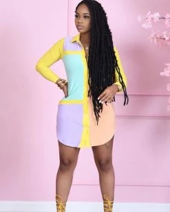 Divanewlook New In TASTE SUMMER SHIRT DRESS