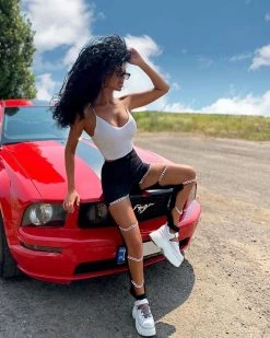 Divanewlook HOLLOW CHAIN PANTS New In