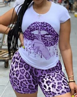 Divanewlook New In SHUT UP SHORTS SET