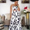 Divanewlook GEOMETRIC PATTERN PANTS SET New In