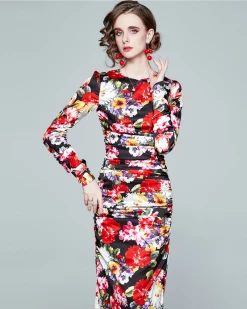 Divanewlook Flowers In Spring Dress New In