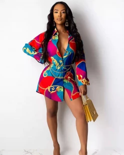 Divanewlook The Latitudes Button Up Top/Dress