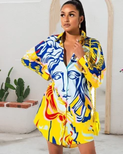 Divanewlook The Latitudes Button Up Top/Dress