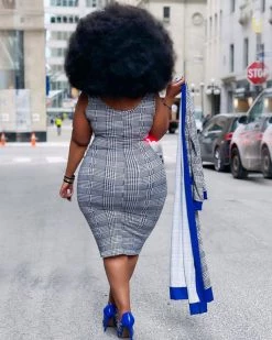 Divanewlook New In A Classic Love Plaid Dress Set