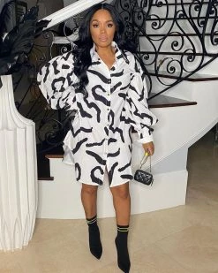 米莱 Call It Out Shirt Dress