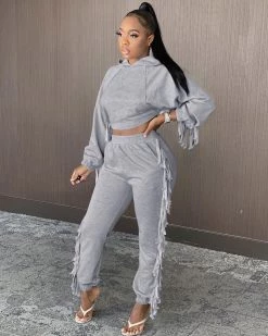 伊姿 Tassel 2Pc Set New In