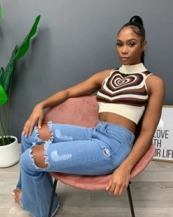 宇欣 Spiral Heart Top