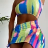 Divanewlook TWO PIECE Rainbow PRINT SWIMSUIT New In