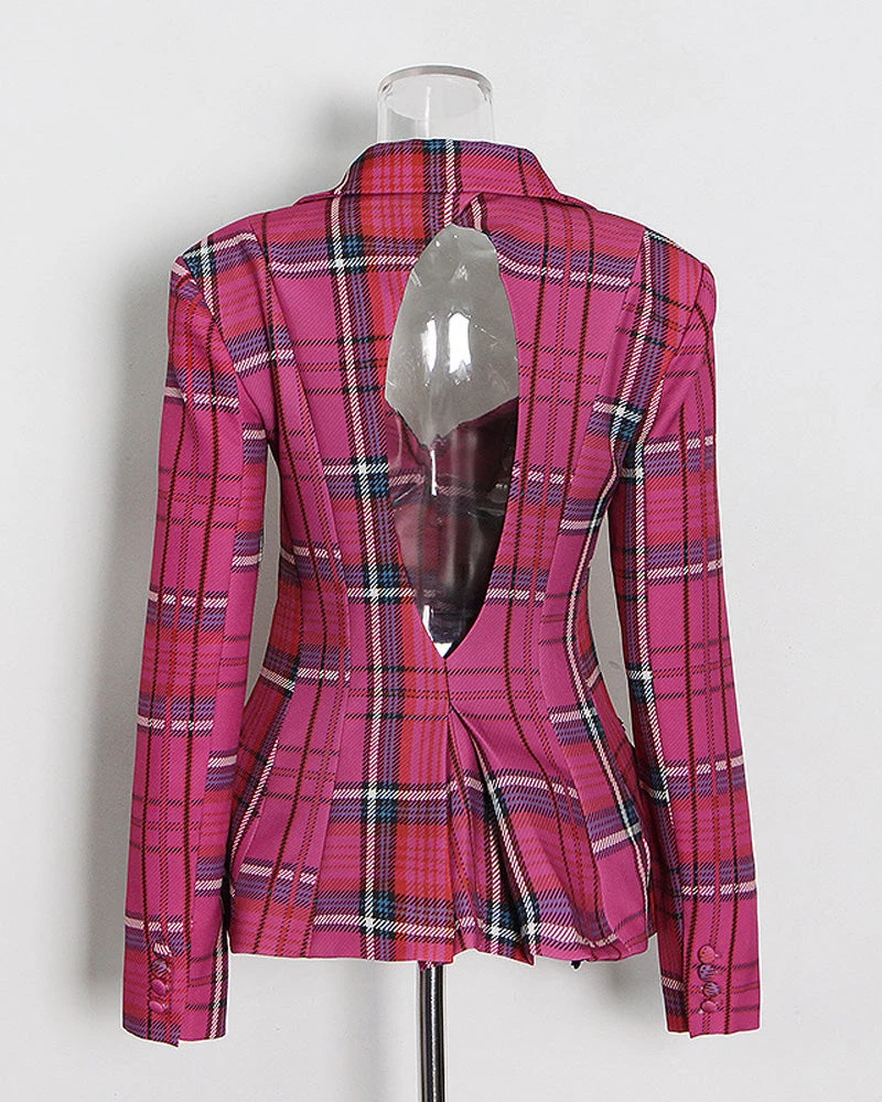 欧樊 SEXY PLAID BLAZER 2 欧樊 SEXY PLAID BLAZER