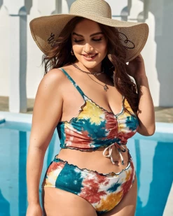 Divanewlook New In Plus Size Two Piece SWIMSUIT