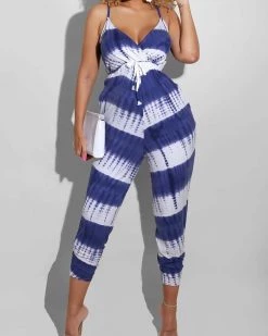 雅依阁 The “Ginny” Tye-Dye Jumpsuit New In