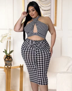 艾丝琳 SEXY BW Skirt Set New In