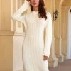 盛意 Knitted Long Sleeve Dress New In