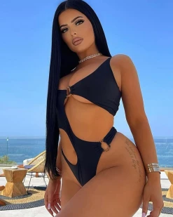 Divanewlook Cut Out One Piece Swimsuit New In