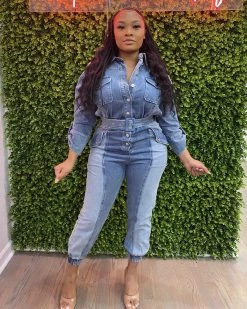 鸣达 DUO IN DENIM JUMPSUIT